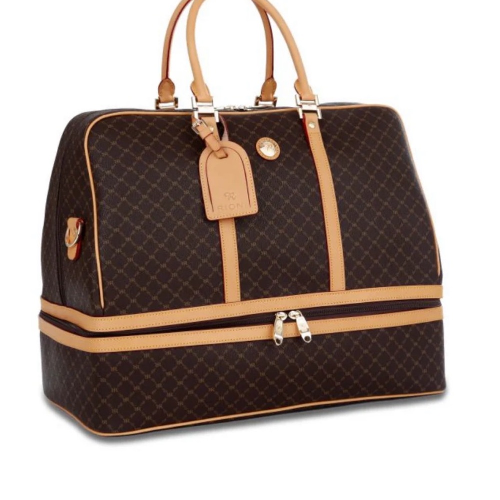 Rioni overnight Brown and Tan Travel Bag
